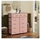 12 drawer dresser for the bedroom, tall dresser for the closet, living room, nursery, and dorm, chest of drawers with fabric bins, wooden top, metal handle, and leather front